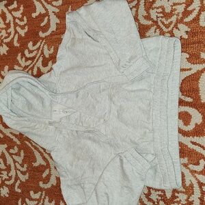 Daily Practice by Anthropologie Pullover deep v-neck with hood/pocket sz small